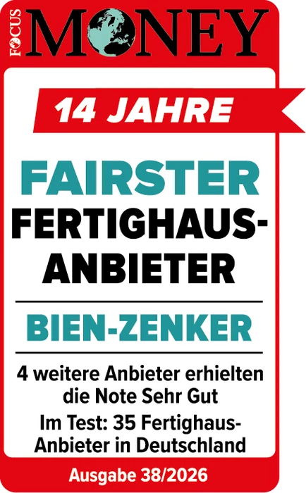 Focus Money: Fairster Fertighausanbieter, Bien-Zenker, Ausgabe 38/2026