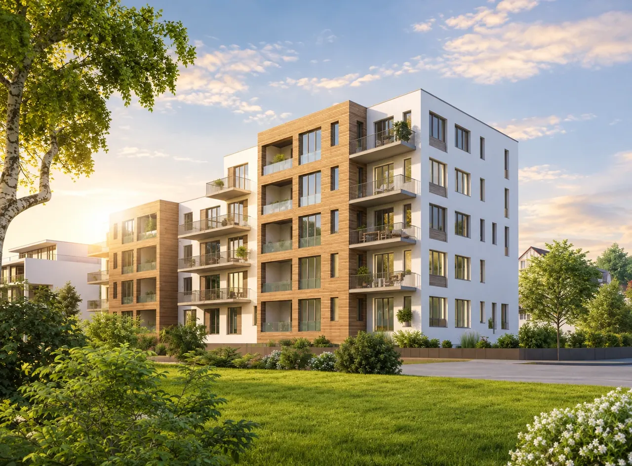 Modernes Mehrfamilienhaus – Merkel Immobilien Hamburg